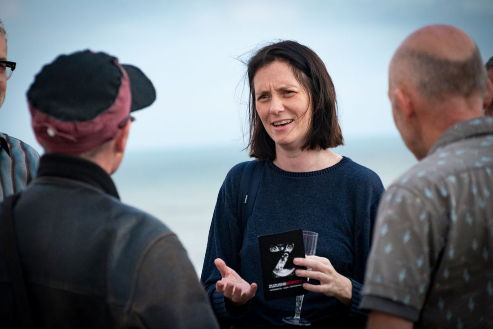 Guests at a party at De La Warr Pavilion