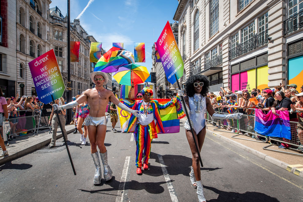 Durex float at London Pride