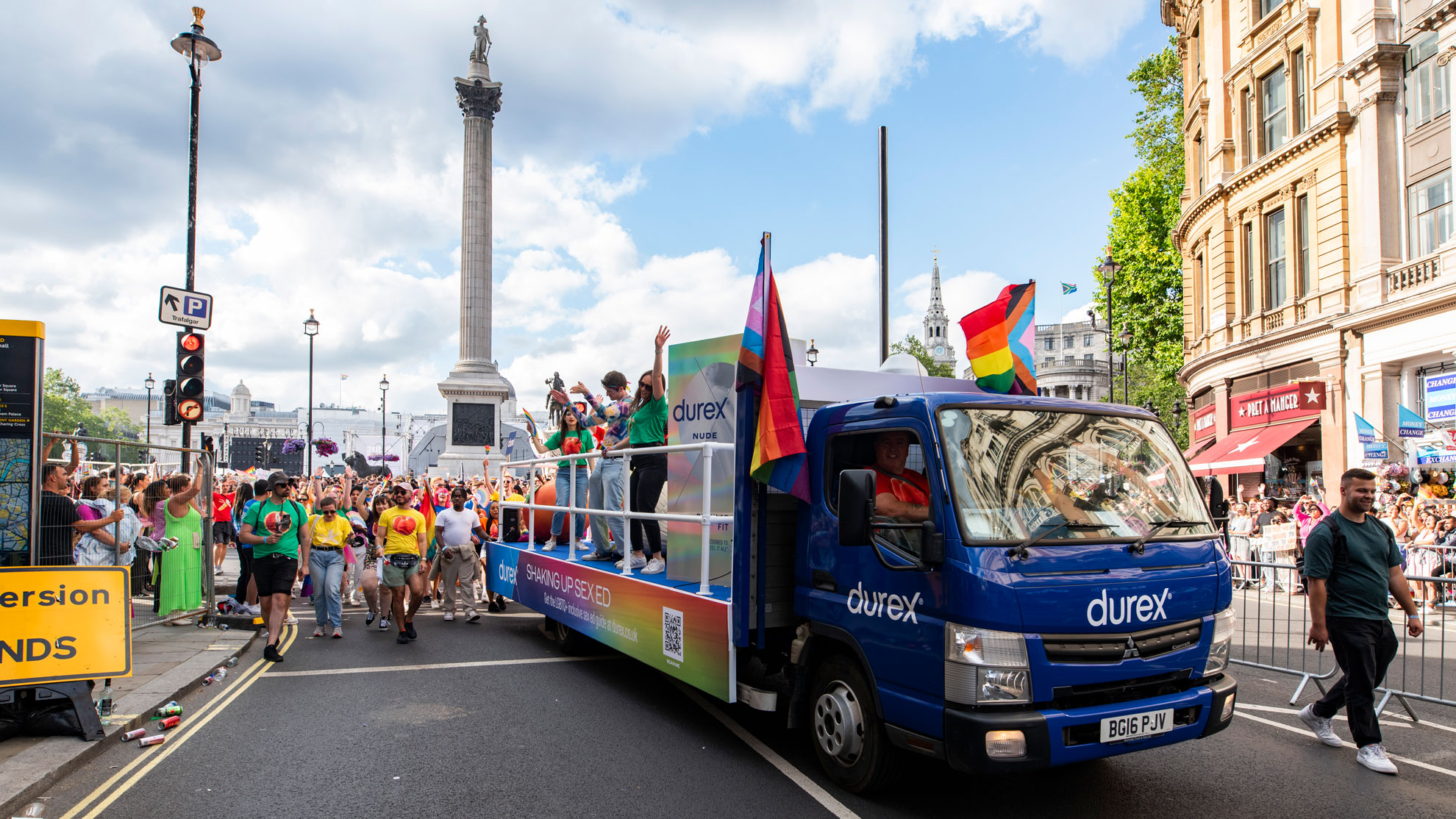 Durex float at London Pride 2023