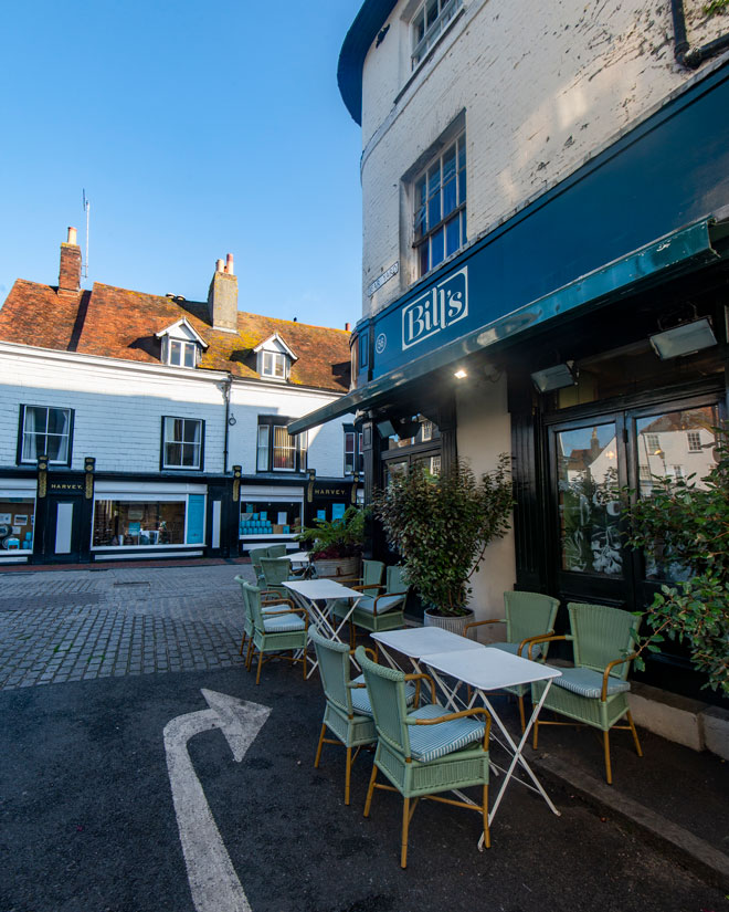 Restaurant with outside seating in Lewes, East Sussex